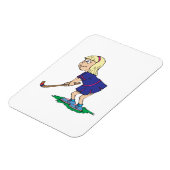 Magnet Flexible Joueuse de hockey sur gazon 2 (Côté Gauche)