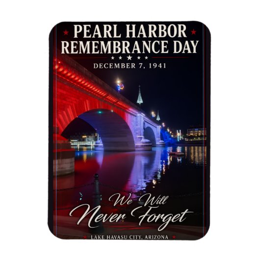 Magnet Flexible Jour de commémoration de Pearl Harbor (Vertical)