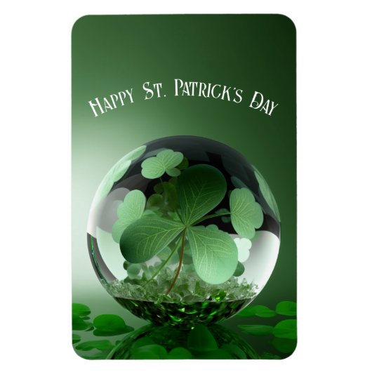 Magnet Flexible Jour de la Saint-Patrick Vert Monde (Vertical)