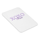 Magnet Flexible Jour de la Saint Valentin Xoxo ajouter nom pastel  (Côté Droit)