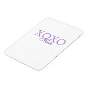 Magnet Flexible Jour de la Saint Valentin Xoxo ajouter nom pastel  (Côté Gauche)