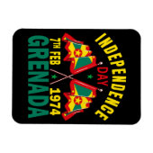 Magnet Flexible Jour de l'indépendance de la Grenade (Horizontal)