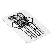 Magnet Flexible jour de mai : gris (Côté Droit)