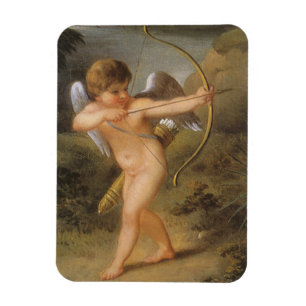 Magnet Flexible Jour de Valentines vintage, forêt de cupidon de