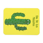 Magnet Flexible Jour des morts Happy Cactus Personnalisé (Horizontal)