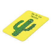 Magnet Flexible Jour des morts Happy Cactus Personnalisé (Côté Gauche)