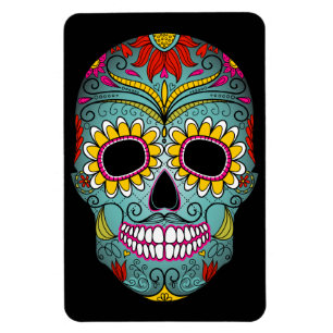 Magnet Flexible Jour du crâne de sucre mort
