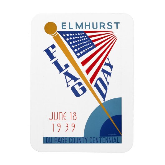 Magnet Flexible Jour du drapeau (Vertical)