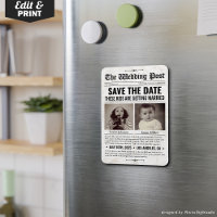 Journal de mariage personnalisé Enregistrer la dat