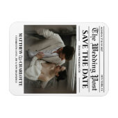 Magnet Flexible Journal Save the Date Mariage (Horizontal)