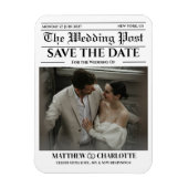 Magnet Flexible Journal Save the Date Mariage (Vertical)