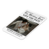 Magnet Flexible Journal Save the Date Mariage (Côté Gauche)