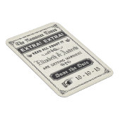 Magnet Flexible Journal vintage Enregistrer l'aimant de date (Côté Droit)