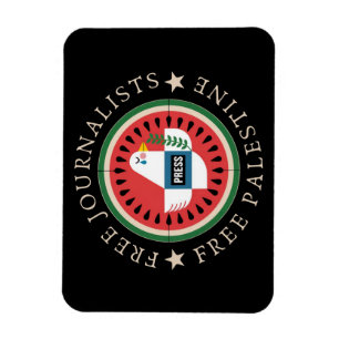 Magnet Flexible Journalistes libres Libérez la Palestine