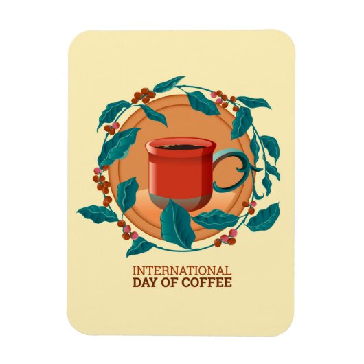 Magnet Flexible Journée internationale du café (Vertical)