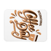 Magnet Flexible Journée internationale du café (Horizontal)