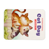 Magnet Flexible Journée internationale du chat (Horizontal)