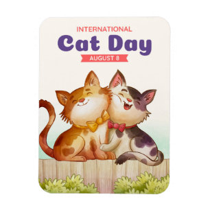 Magnet Flexible Journée internationale du chat