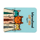 Magnet Flexible Journée internationale du chat (Horizontal)