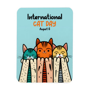 Magnet Flexible Journée internationale du chat