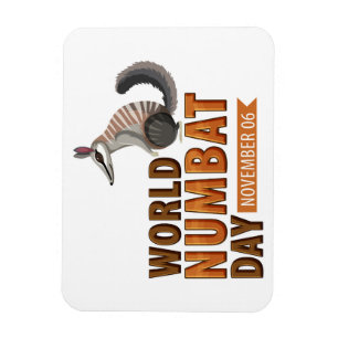 Magnet Flexible Journée Mondiale du Numbat