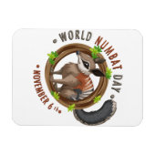 Magnet Flexible Journée Mondiale du Numbat (Horizontal)