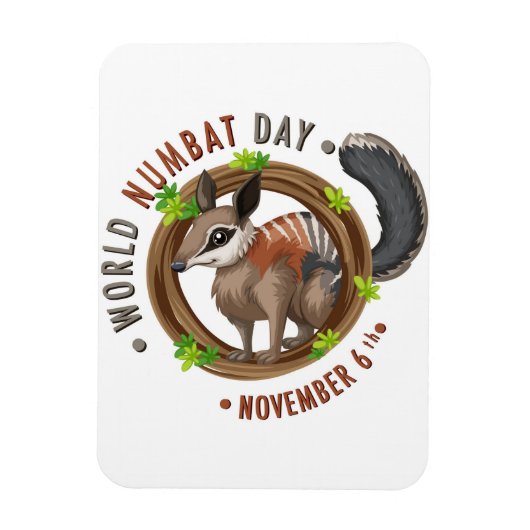 Magnet Flexible Journée Mondiale du Numbat (Vertical)
