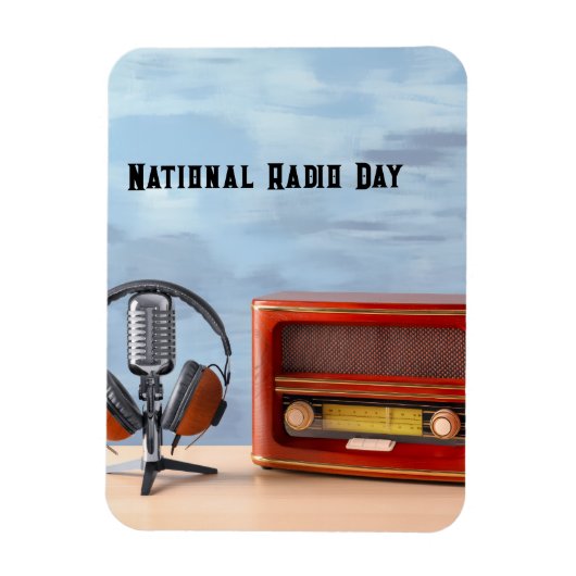 Magnet Flexible Journée nationale de la radio (Vertical)