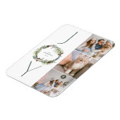 Magnet Flexible JOY Botanical Pine Wreath Photo Collage Noël (Côté Gauche)