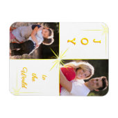 Magnet Flexible Joy To The World Photo De Noël (Horizontal)