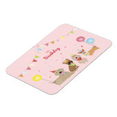 Magnet Flexible Joyeuse fête des chiens d'anniversaire (Côté Gauche)