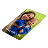 Magnet Flexible Joyeuse fête des mères Modèle photo de script blan (Côté Gauche)