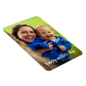 Magnet Flexible Joyeuse fête des mères Modèle photo de script blan (Côté Droit)