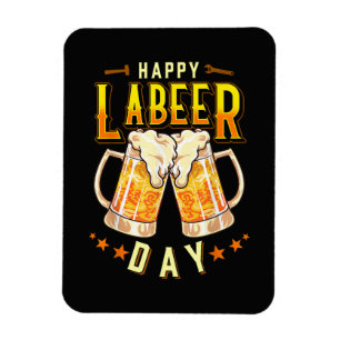 Magnet Flexible Joyeuse fête du Labeer drôle de fête du Travail
