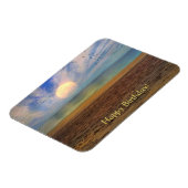 Magnet Flexible Joyeuse plage de Sunset Birthday (Côté Gauche)