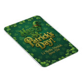 Magnet Flexible Joyeuse Saint-Patrick Celtique Chapeau de Leprecha (Côté Droit)