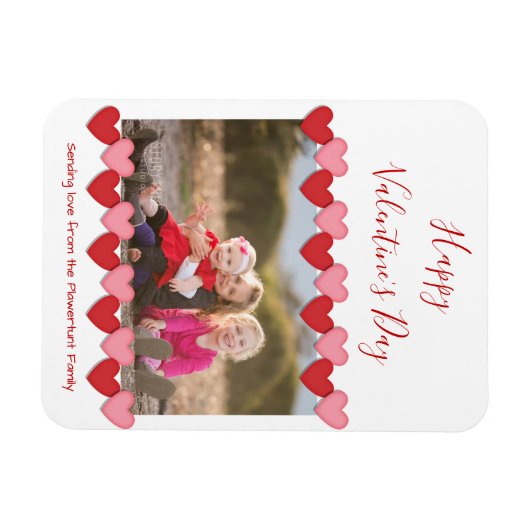 Magnet Flexible Joyeuse Saint-Valentin (Horizontal)