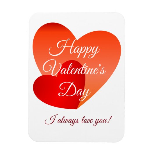 Magnet Flexible Joyeuse Saint-Valentin (Vertical)