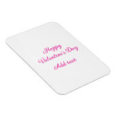 Magnet Flexible Joyeuse Saint-Valentin texte rose nom message (Côté Droit)