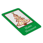 Magnet Flexible Joyeuses fêtes Arbre de Noël doré (Côté Droit)