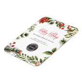 Magnet Flexible Joyeuses Fêtes d'affaires Logo de Noël Voeux (Côté Gauche)