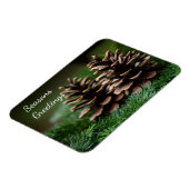 Magnet Flexible Joyeuses Fêtes de Pine Cone (Côté Gauche)