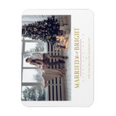 Magnet Flexible Joyeuses fêtes Noël Marié & Marié Newlyweds (Vertical)