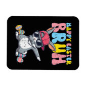 Magnet Flexible Joyeuses Pâques Bruh Lapin Dab Danse Lapin (Horizontal)