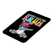 Magnet Flexible Joyeuses Pâques Bruh Lapin Dab Danse Lapin (Côté Gauche)