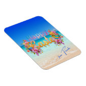 Magnet Flexible Joyeuses Pâques de Floride Tropical Beach (Côté Droit)