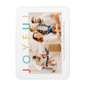 Magnet Flexible Joyeuses vacances Moderne Simple Coloré Fun Holida (Vertical)