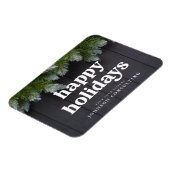 Magnet Flexible Joyeuses vacances Pays moderne Bois rustique et pi (Côté Gauche)