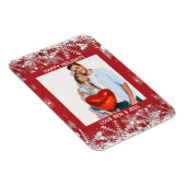 Magnet Flexible Joyeuses vacances Photo et message de Noël (Côté Droit)