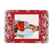 Magnet Flexible Joyeuses vacances Photo et message de Noël (Horizontal)